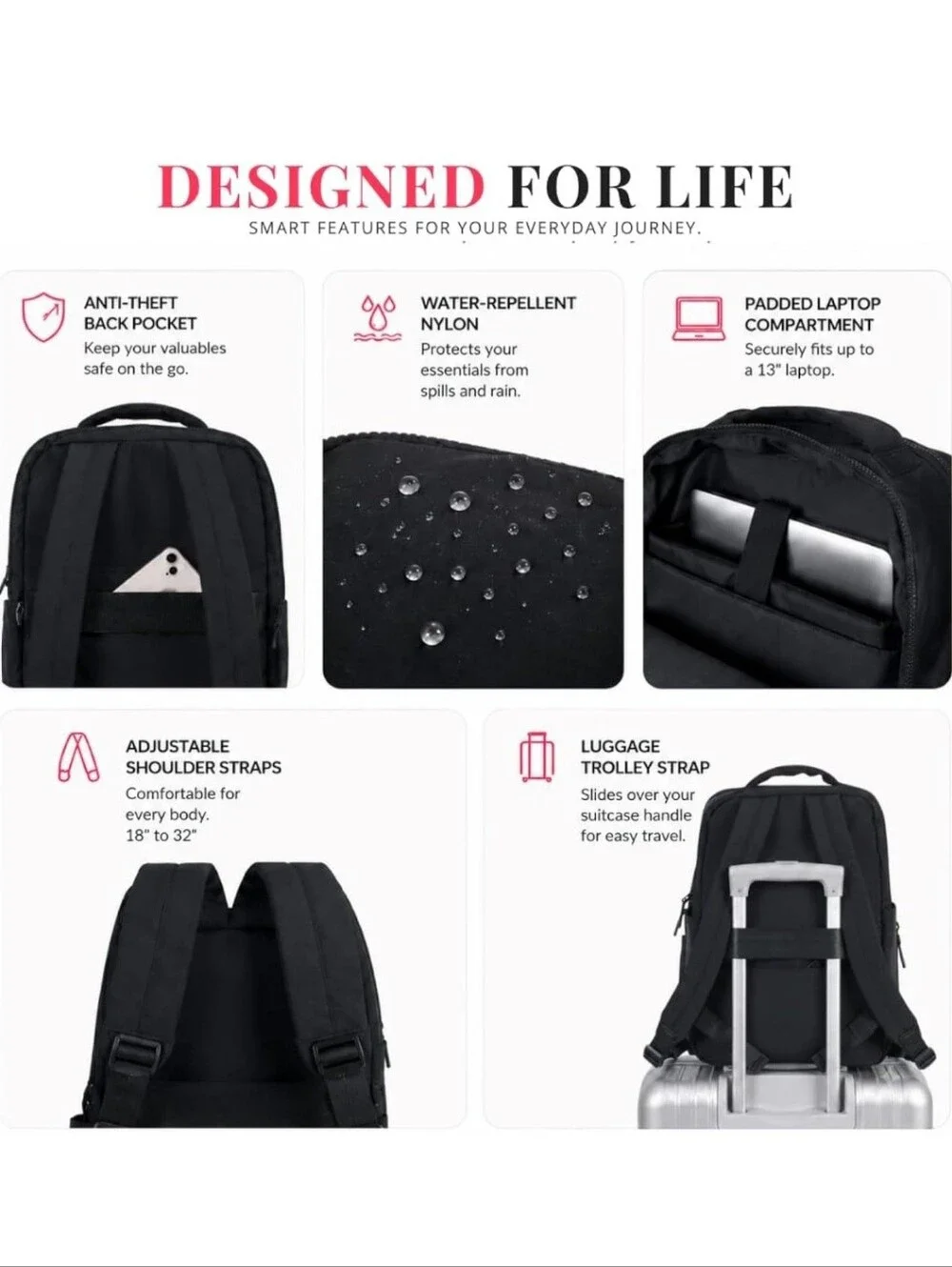 Emmafy Minimax Mini Backpack for Women